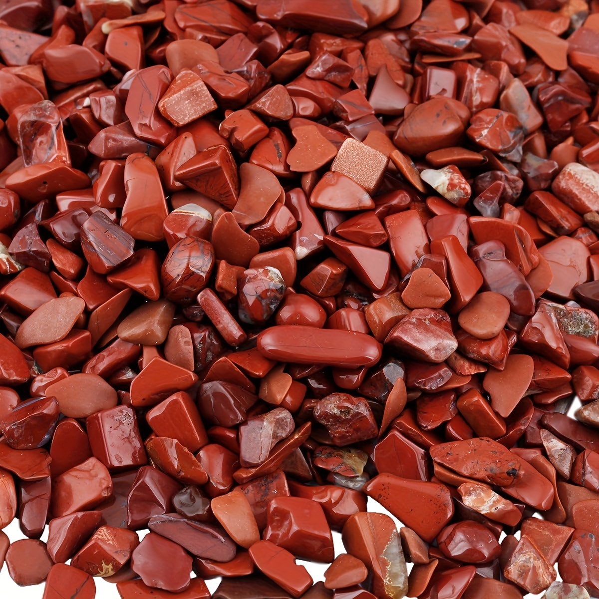 Aquarium Marine Stone - Red jasper tumbled stone -natural quartz