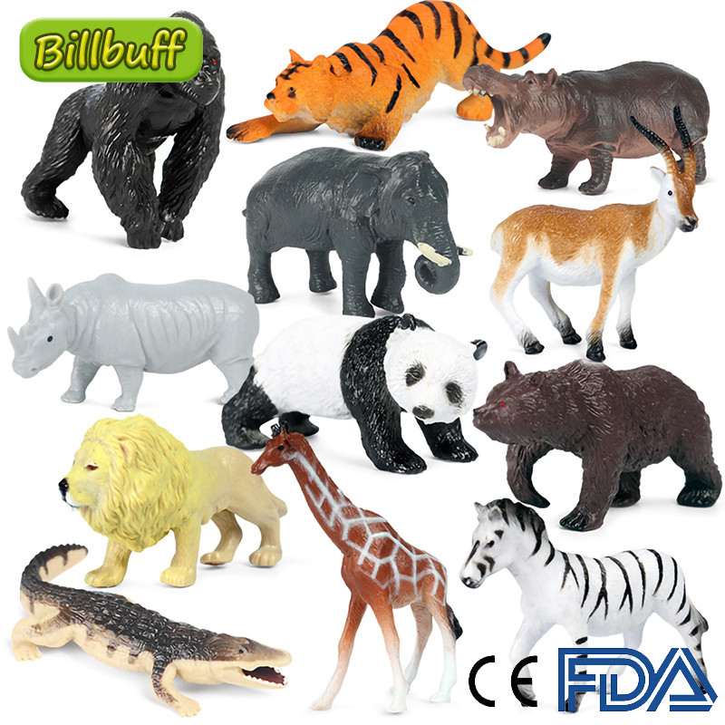 Marine Zoo - 12Pcs Mini Wild Jungle Zoo Marine