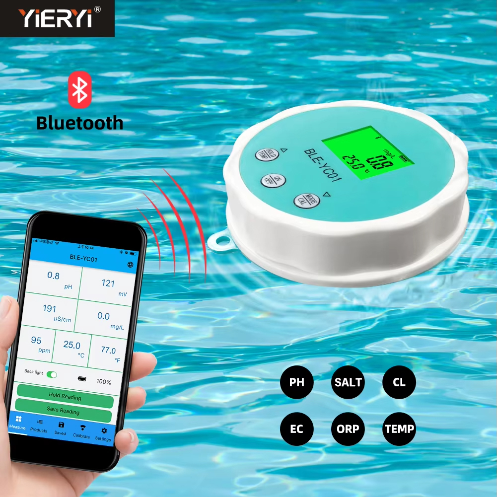 Marine Aquarium Water Testing - Smart PH Chlorine Meter Swimming Pool