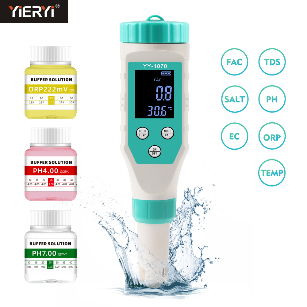Digital PH/Chlorine/ORP/EC/TDS - Marine Aquarium Water Testing reseña y precio