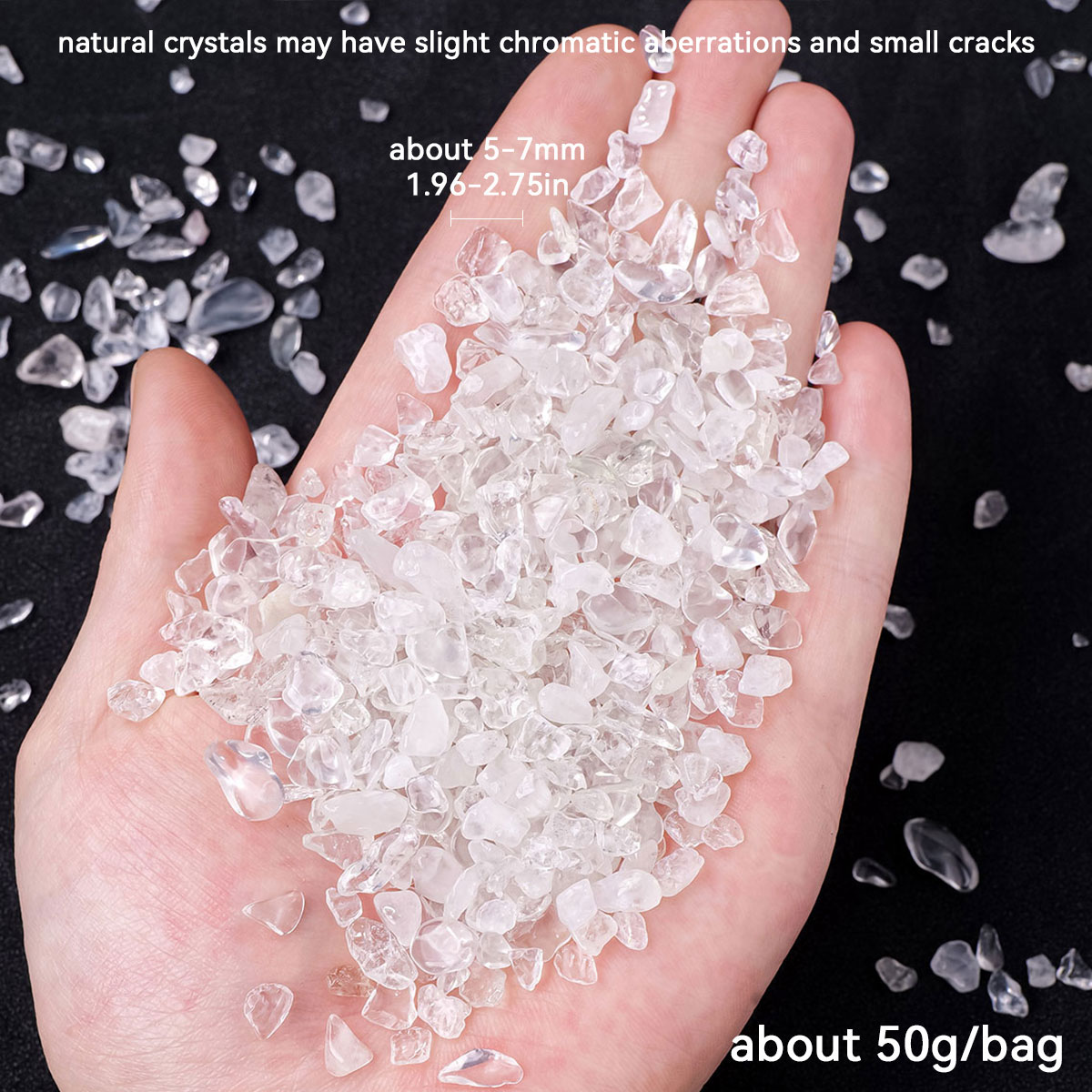 50g/bag Natural Crystal Clear  - Aquarium Marine Stone reseña y precio
