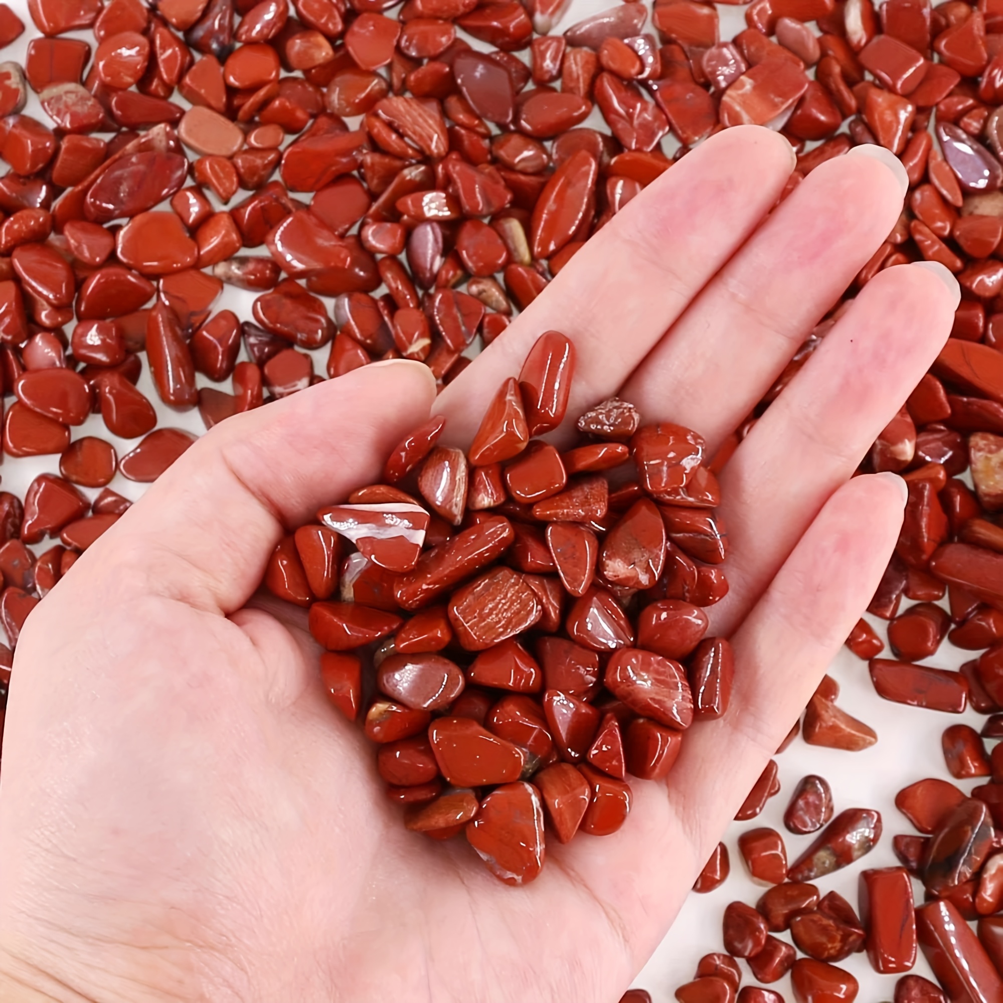 Red jasper tumbled stone -natu - Aquarium Marine Stone reseña y precio