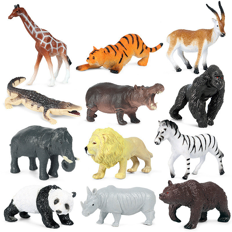 12Pcs Mini Wild Jungle Zoo Mar - Marine Zoo reseña y precio