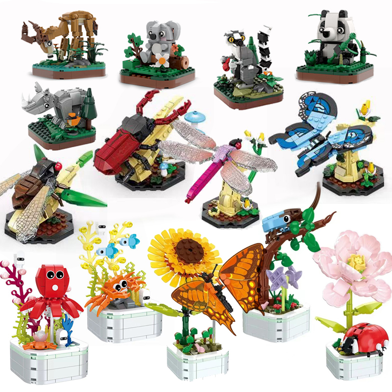 1pcs Cute Forest Animal Buildi - Marine Zoo reseña y precio