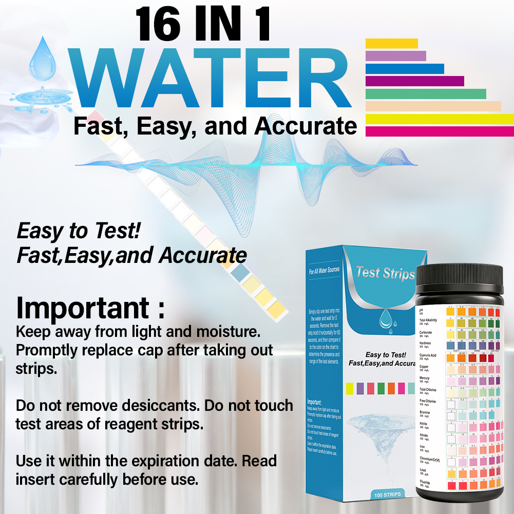 Yieryi 16 in 1 Water Test Stri - Marine Aquarium Water Testing reseña y precio