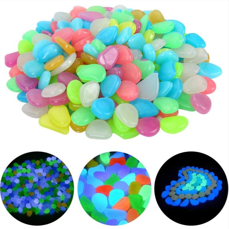 100-300pcs Glowing Garden Pebb - Aquarium Marine Stone reseña y precio