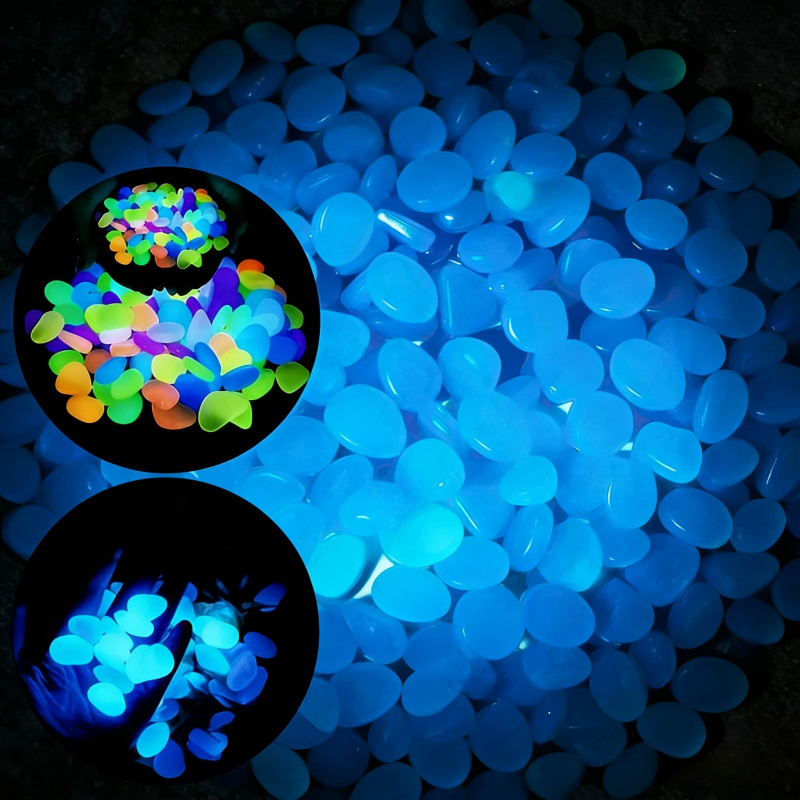100-300pcs Glowing Garden Pebb - Aquarium Marine Stone reseña y precio
