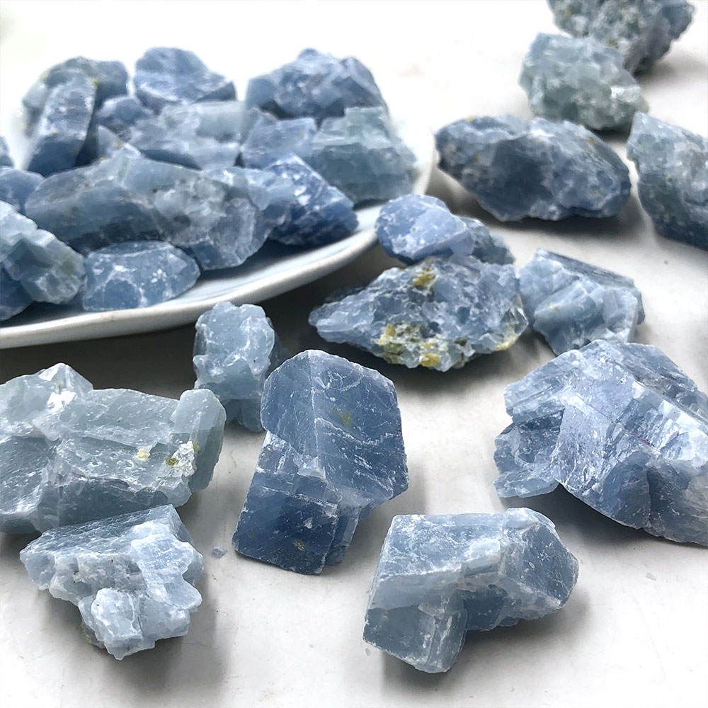 1pc Natural Raw Blue Calcite R - Aquarium Marine Stone reseña y precio