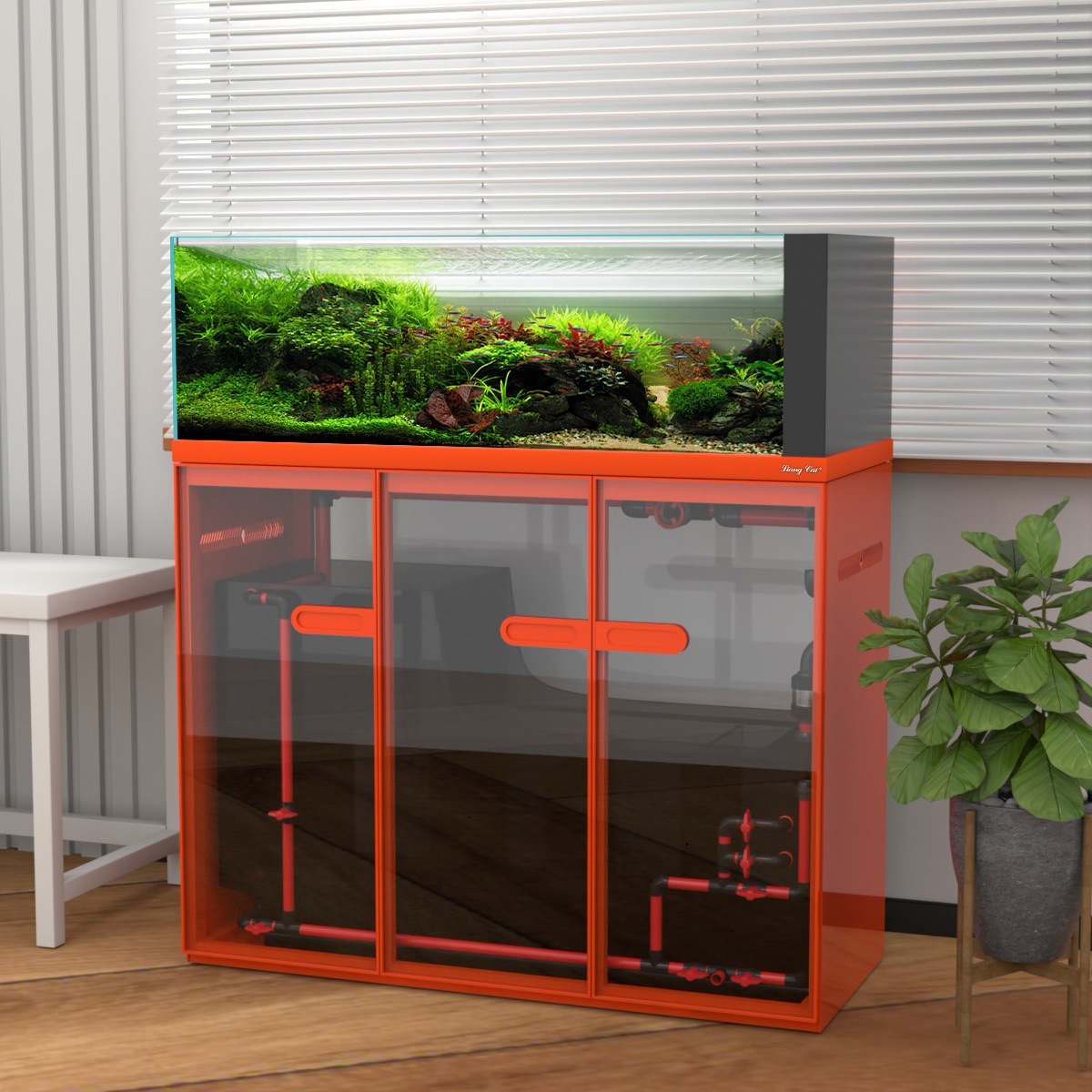 Large Modern Style Glass Fish  - Marine Aquarium Tank For Sale reseña y precio