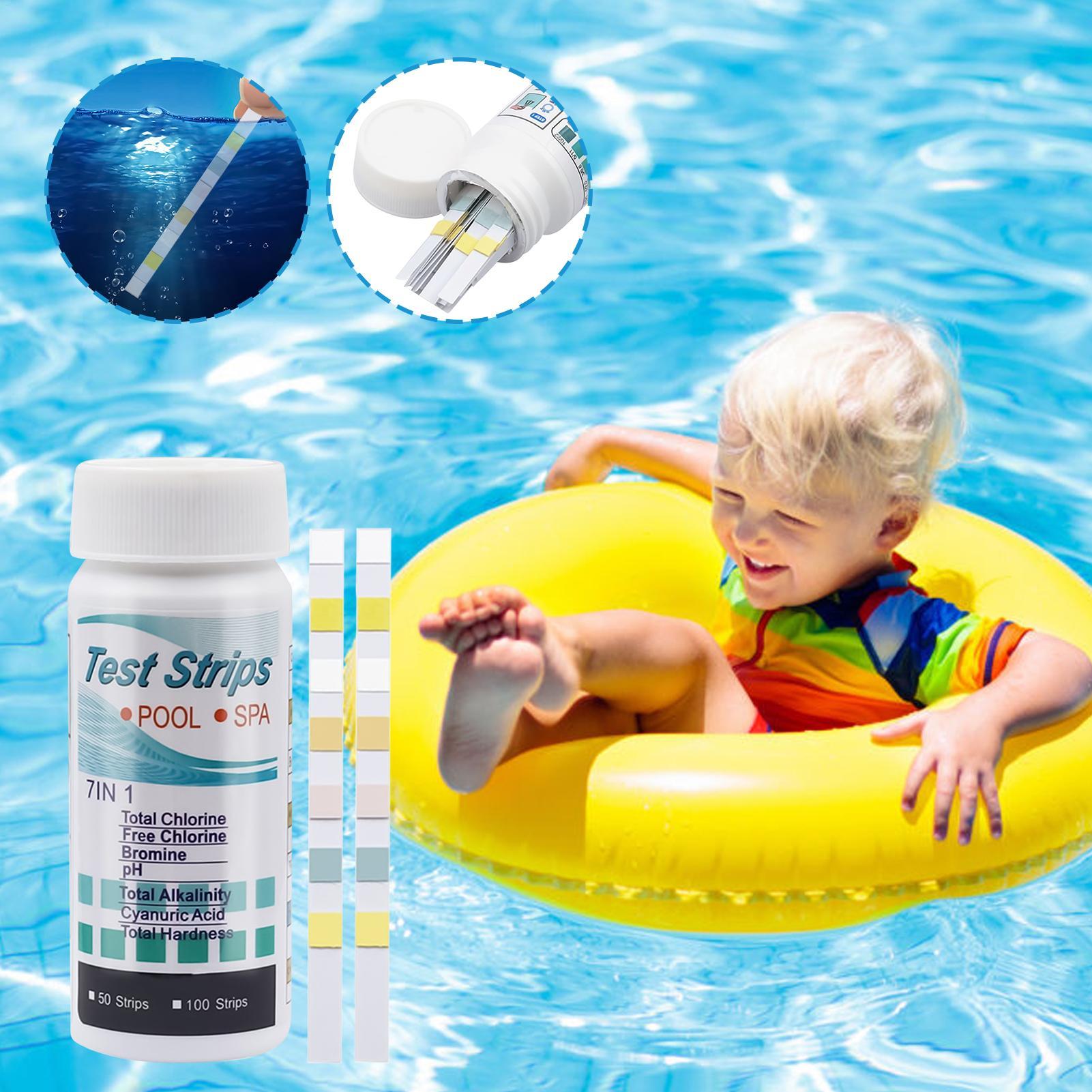 100pcs 7 in 1 Chlorine/PH/Alka - Marine Aquarium Water Testing reseña y precio