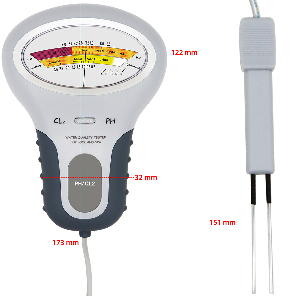 2 in 1 PH Chlorine Meter Chlor - Marine Aquarium Water Testing reseña y precio