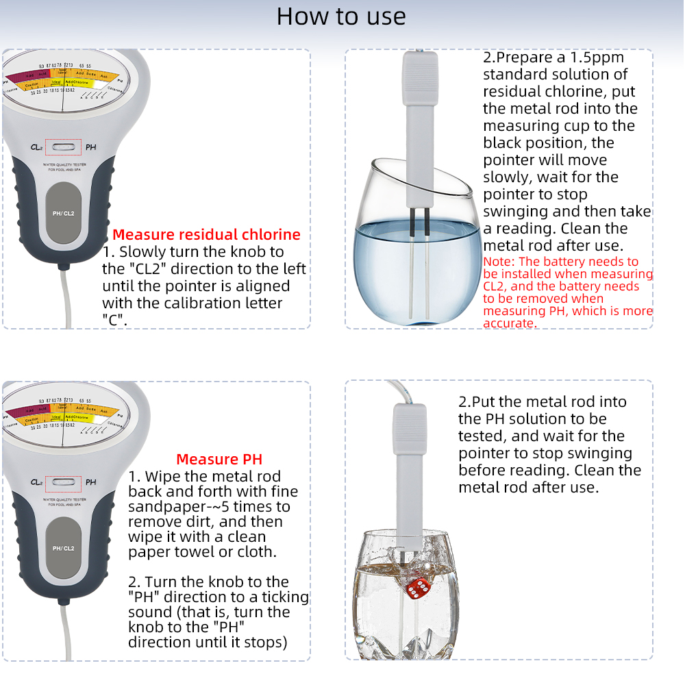 2 in 1 PH Chlorine Meter Chlor - Marine Aquarium Water Testing reseña y precio