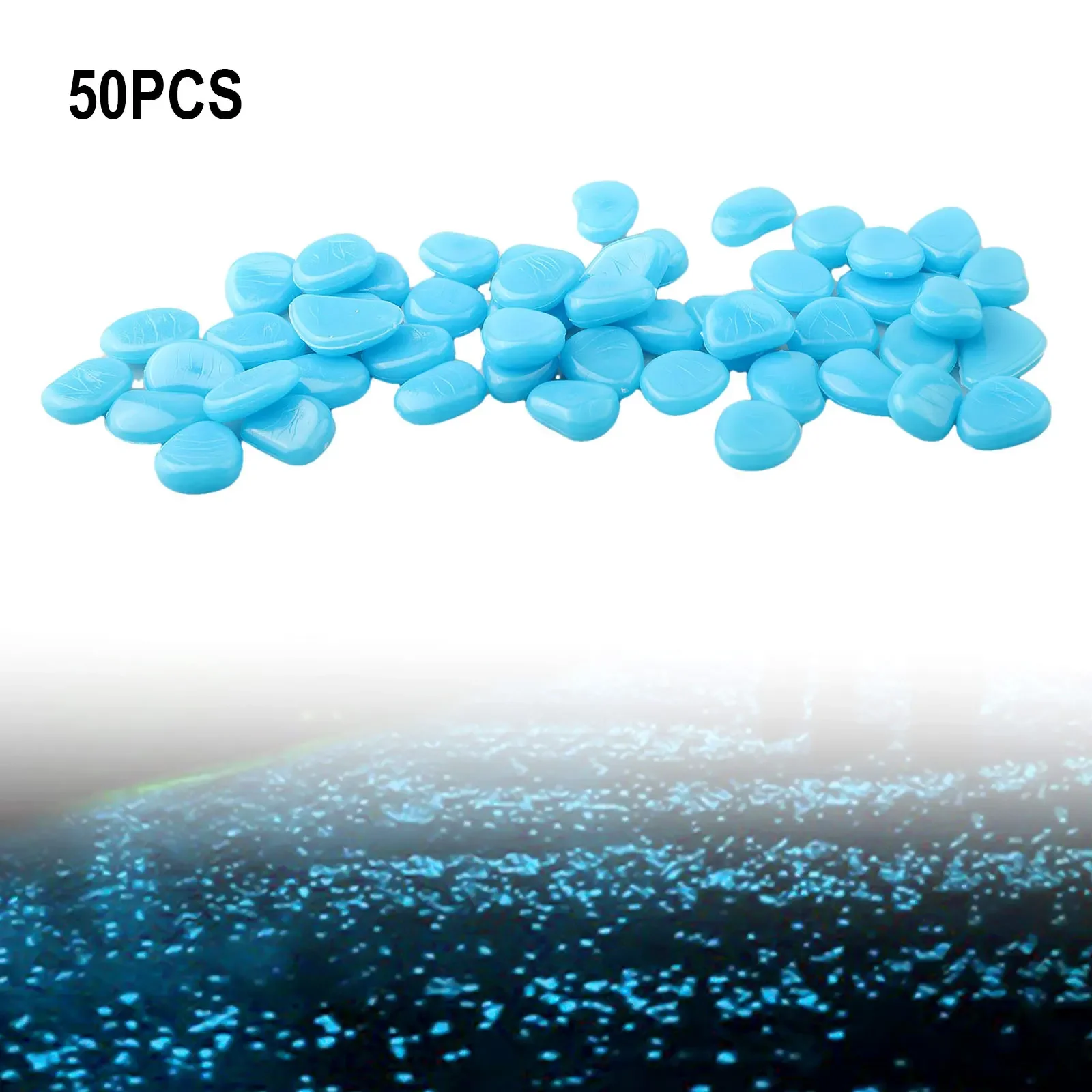 50PCS/Set Glow In The Dark Peb - Aquarium Marine Stone reseña y precio