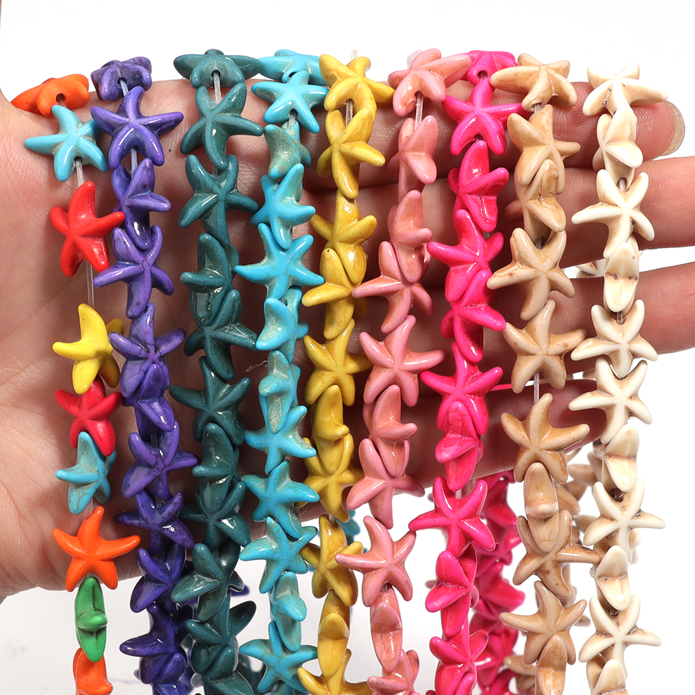 35pcs Colorful Starfish Beads  - Aquarium Marine Stone reseña y precio