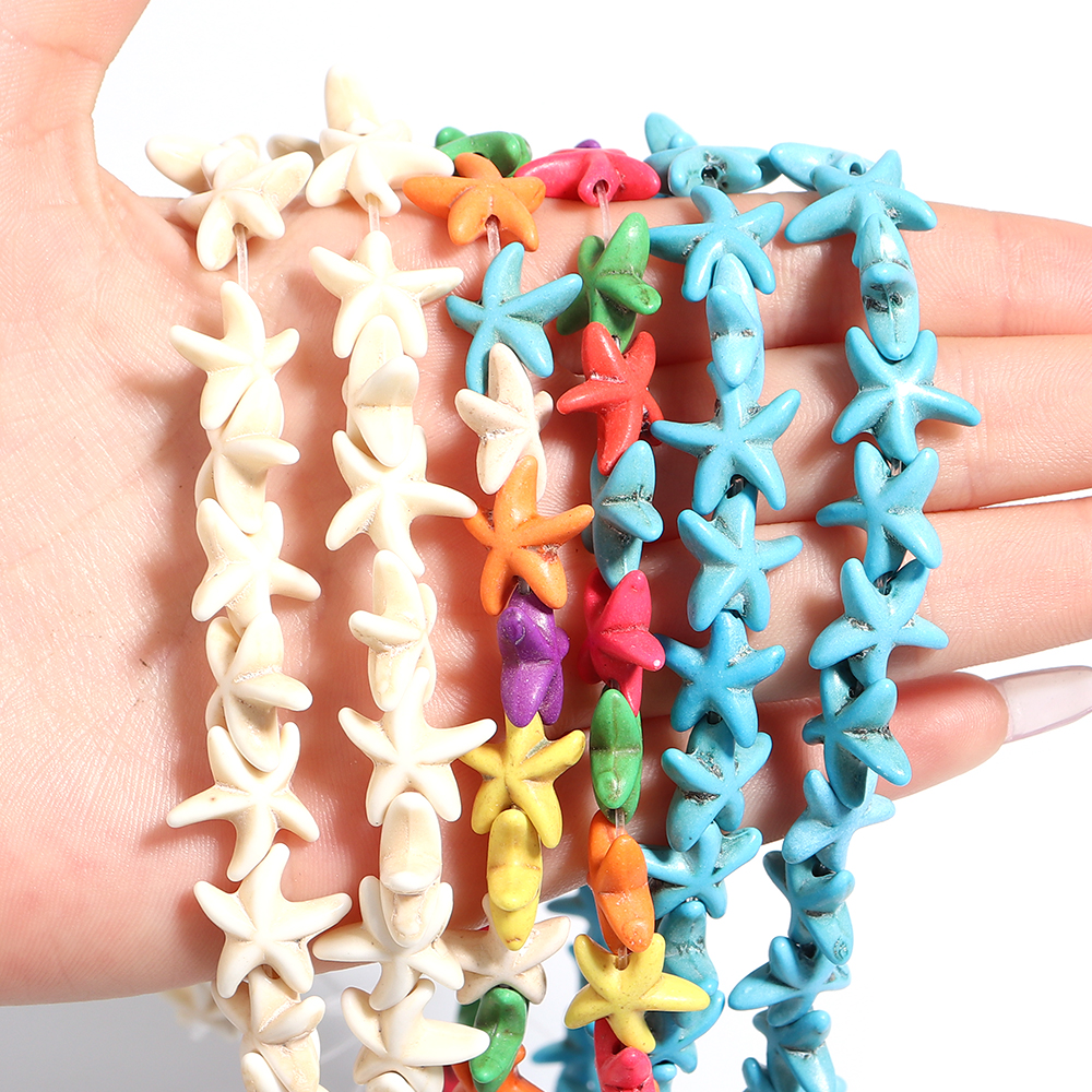 35pcs Colorful Starfish Beads  - Aquarium Marine Stone reseña y precio