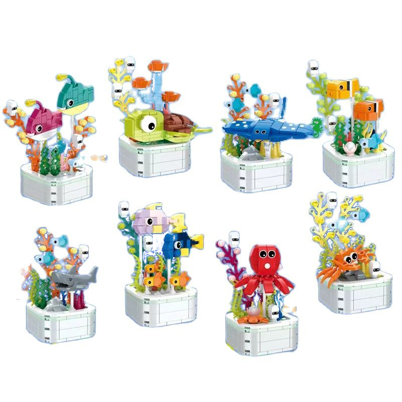 1pcs Cute Forest Animal Buildi - Marine Zoo reseña y precio