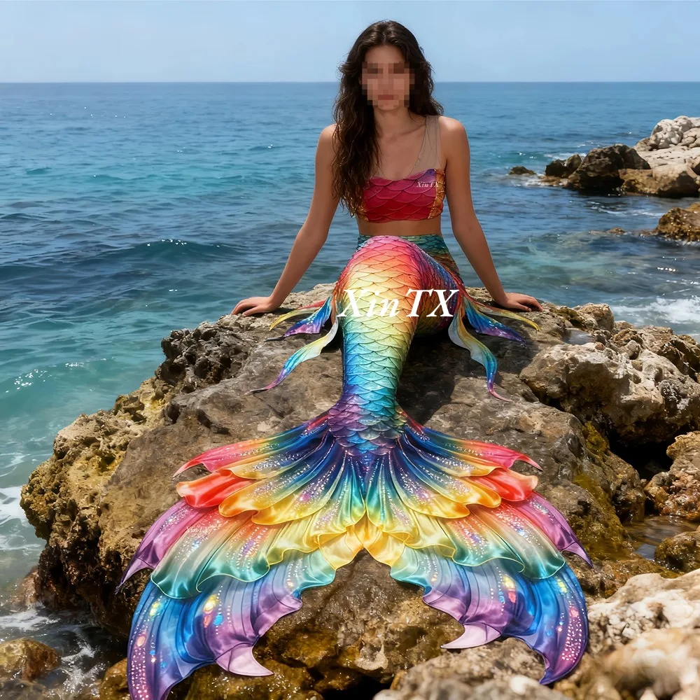 Mermaid tail rainbow-colored l - Aquarium & Marine Museum Ums reseña y precio