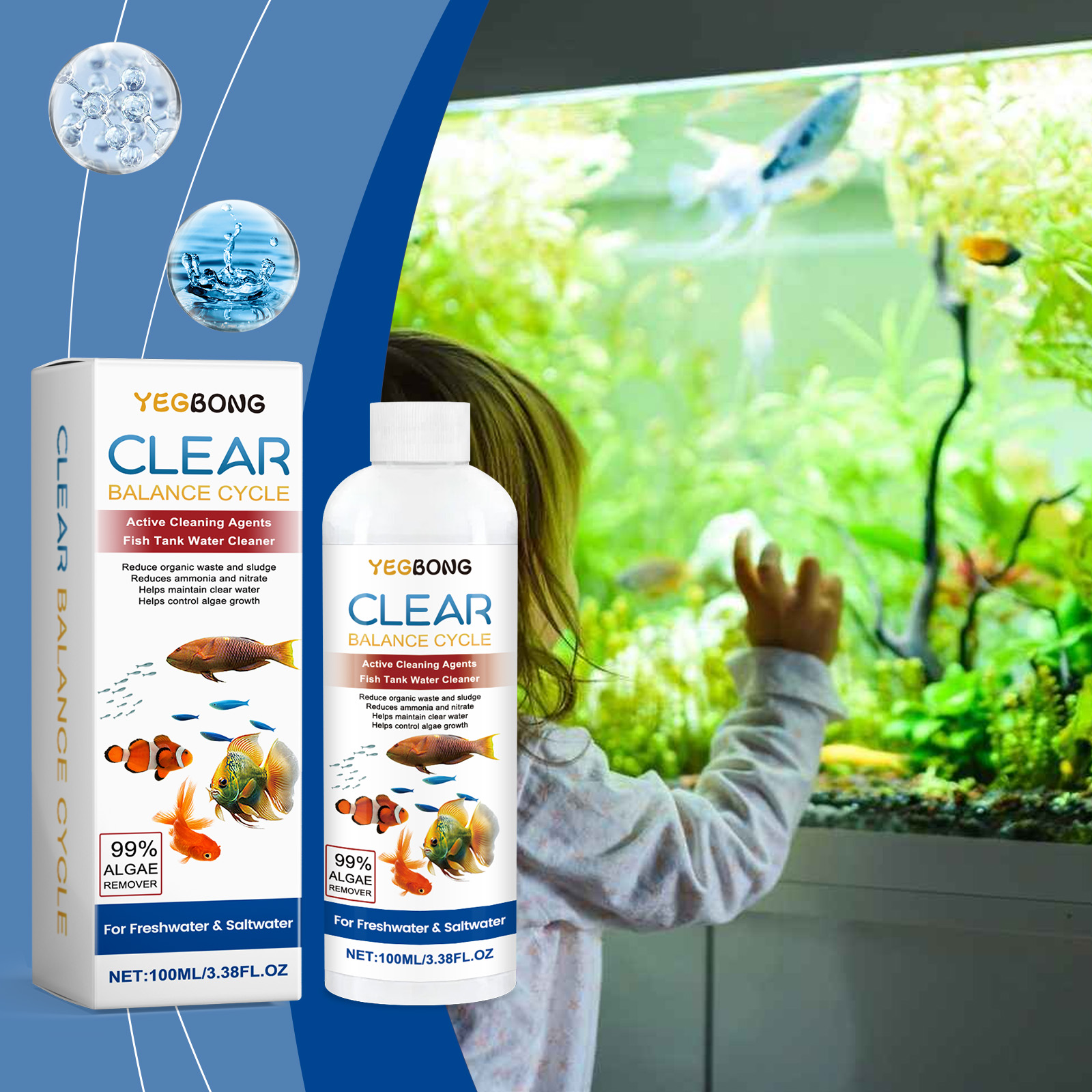 Fish Tank Water Clarifying Ag - Calcium Reactor Media reseña y precio