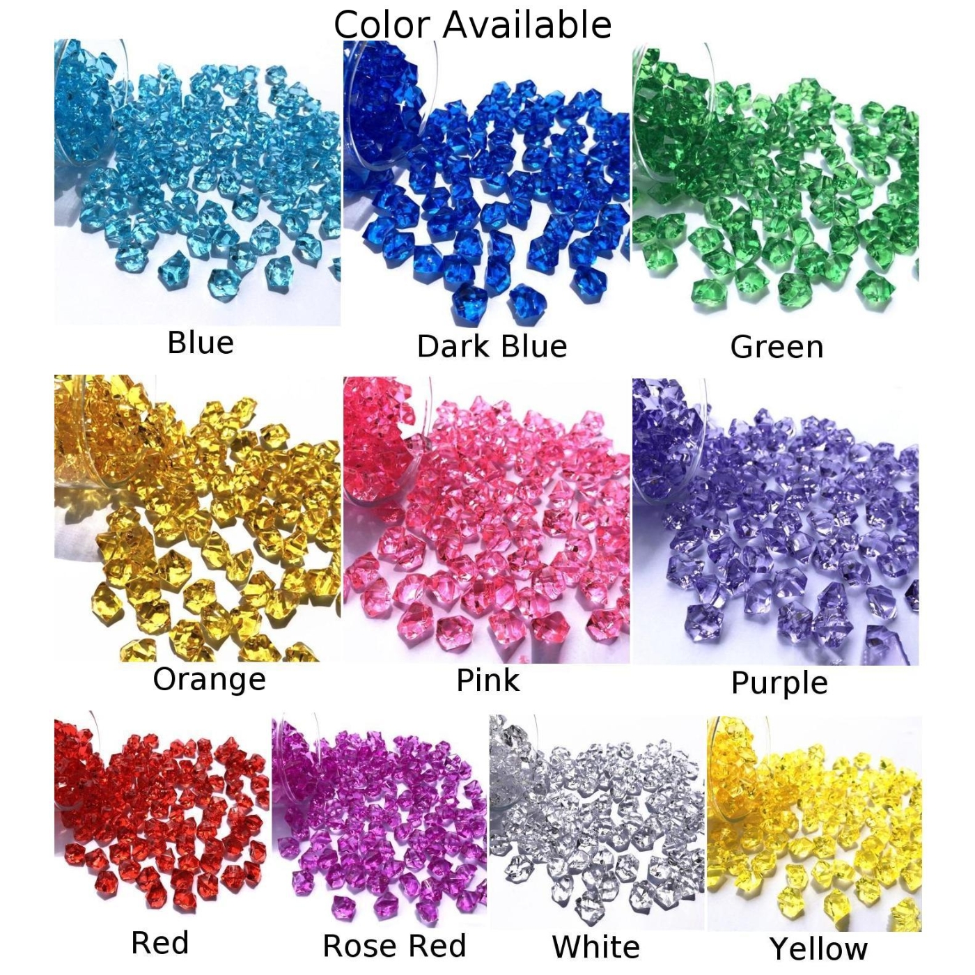 200pcs/pack Acrylic Crystal Ge - Aquarium Marine Stone reseña y precio