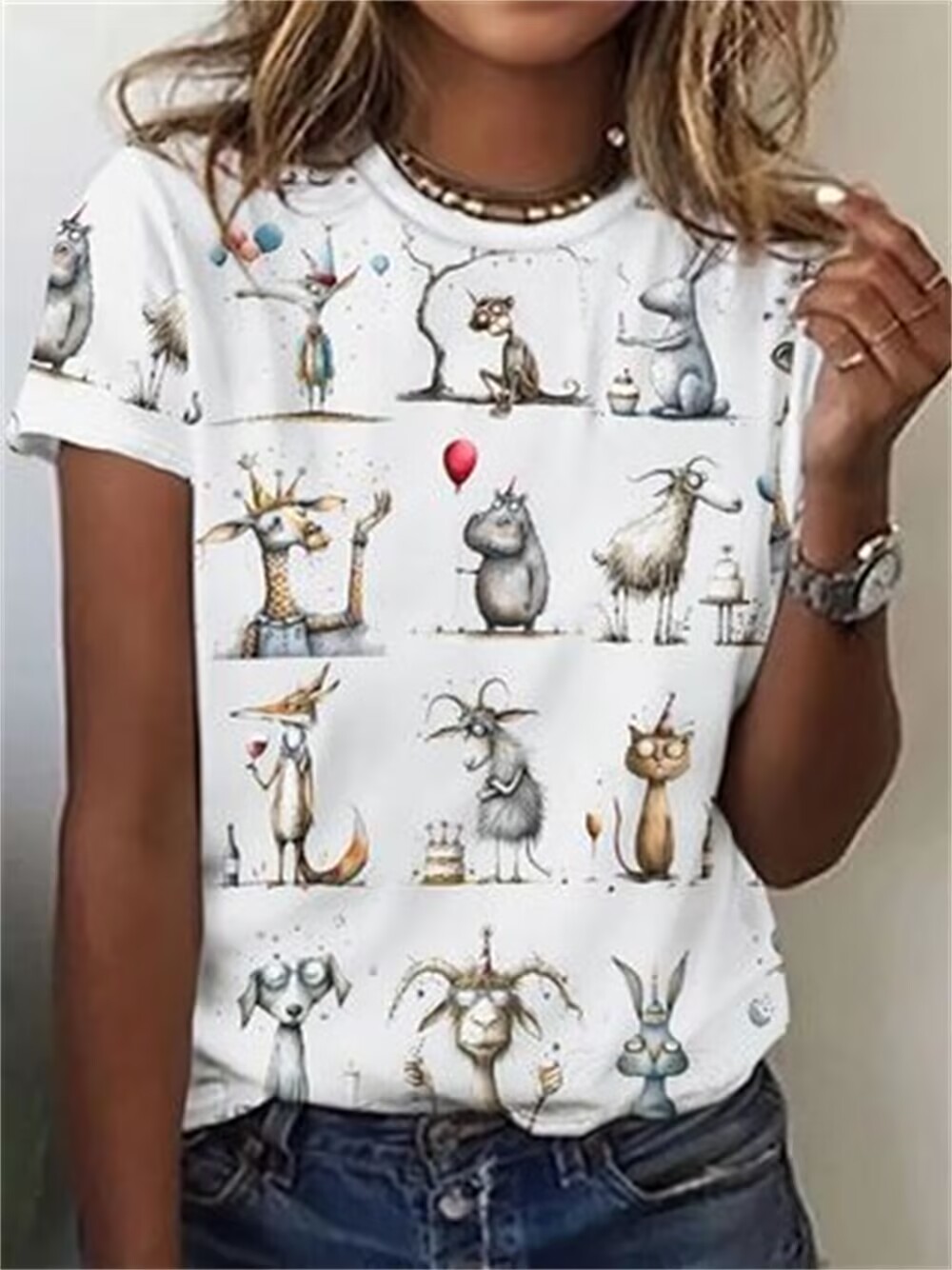 Summer Women's Cute Animal T-s - Marine Zoo reseña y precio