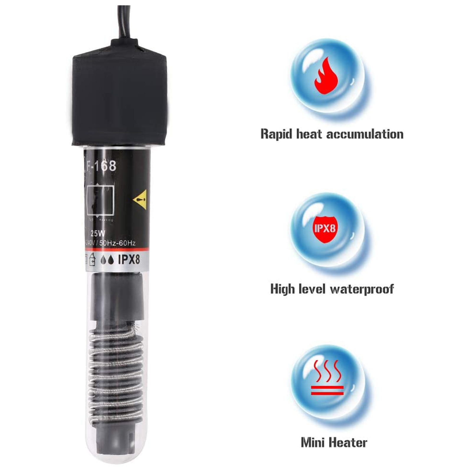 Mini Aquarium Heater Submersib - Marine Aquarium Water reseña y precio