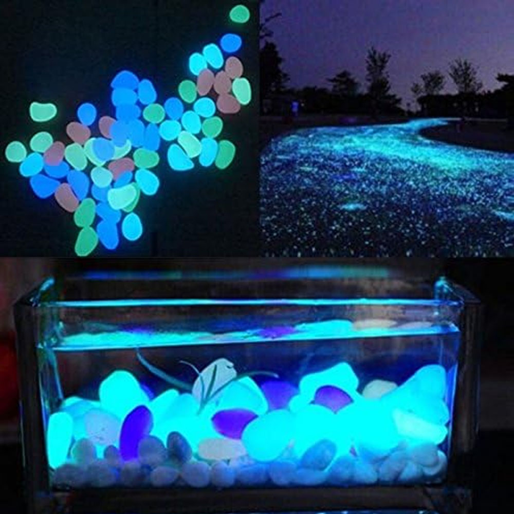 Fish Tank Rocks Glow Blue Pebb - Aquarium Marine Stone reseña y precio