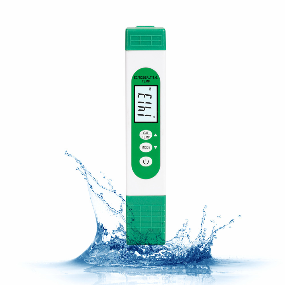 5 in 1 TDS EC SALT S.G TEMP Wa - Marine Aquarium Water Testing reseña y precio