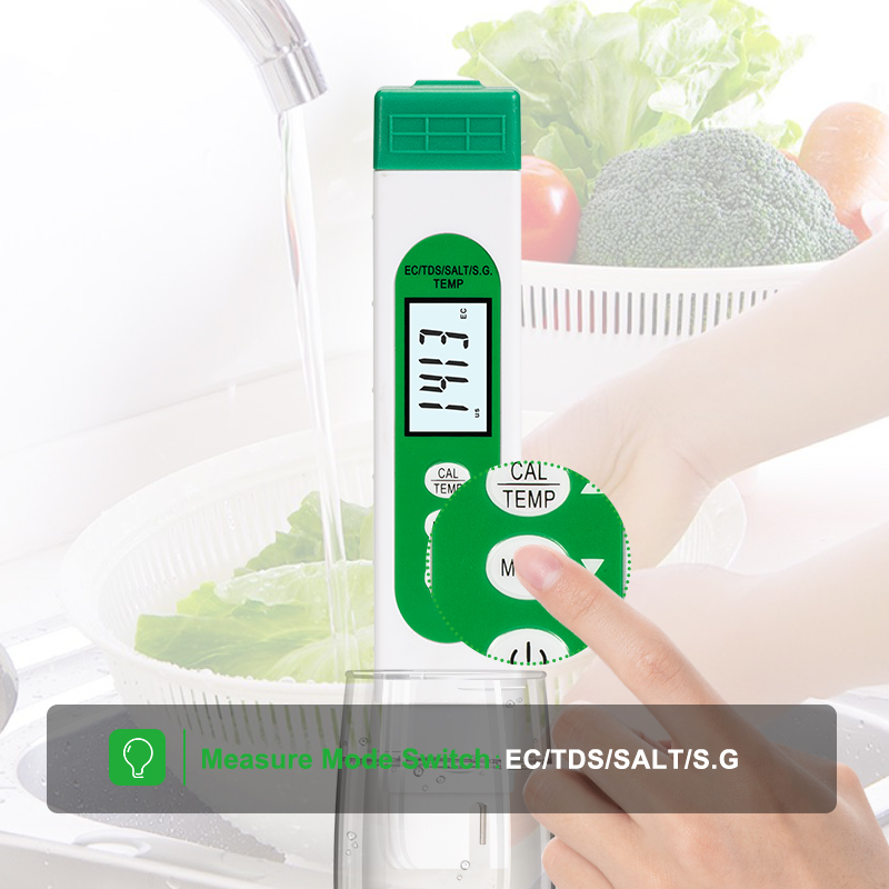 5 in 1 TDS EC SALT S.G TEMP Wa - Marine Aquarium Water Testing reseña y precio