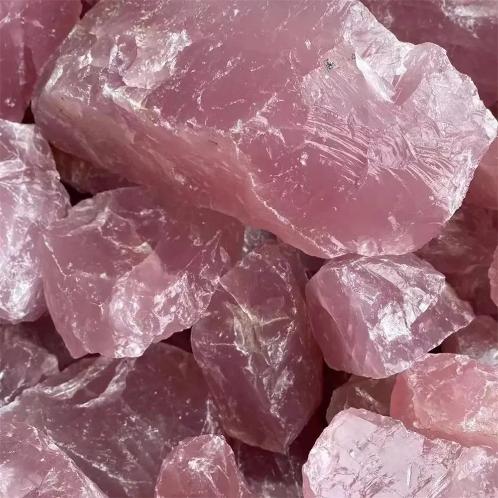 Pure Natural Pink Rose Quartz  - Aquarium Marine Stone reseña y precio
