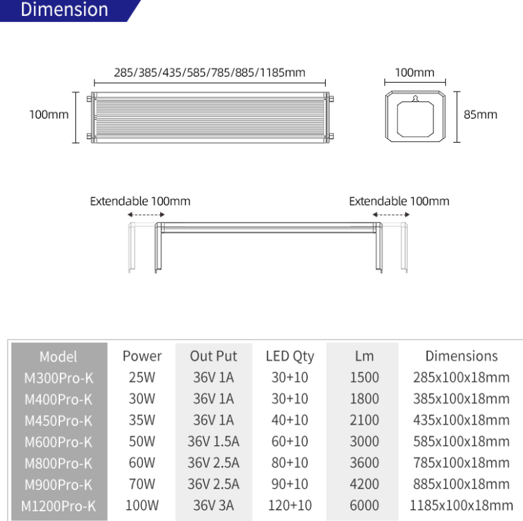 WEEK AQUA M Series 400mm Aquar - Marine Aquarium Uv Light reseña y precio