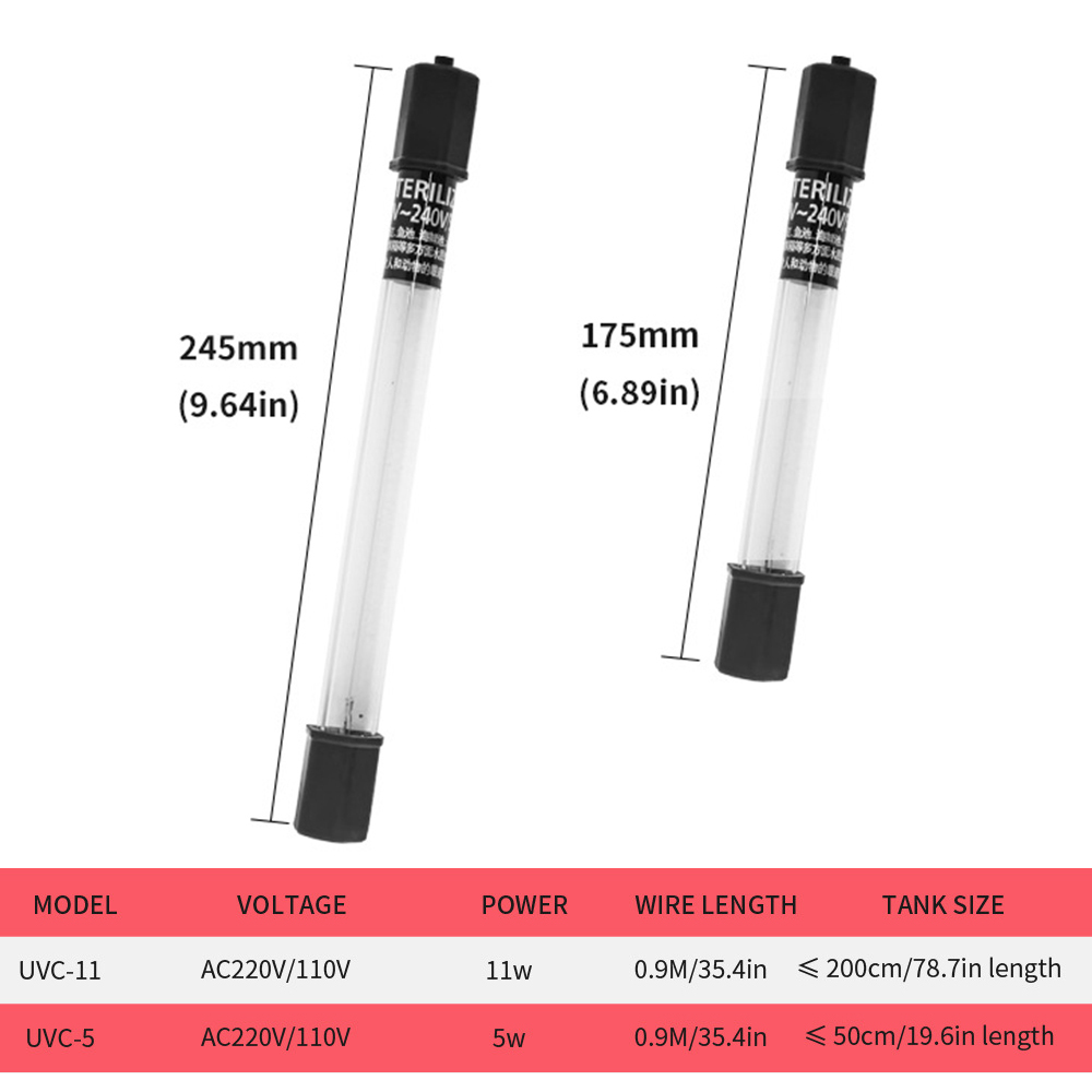 5W/11W Aquarium Clean Light UV - Marine Aquarium Uv Light reseña y precio