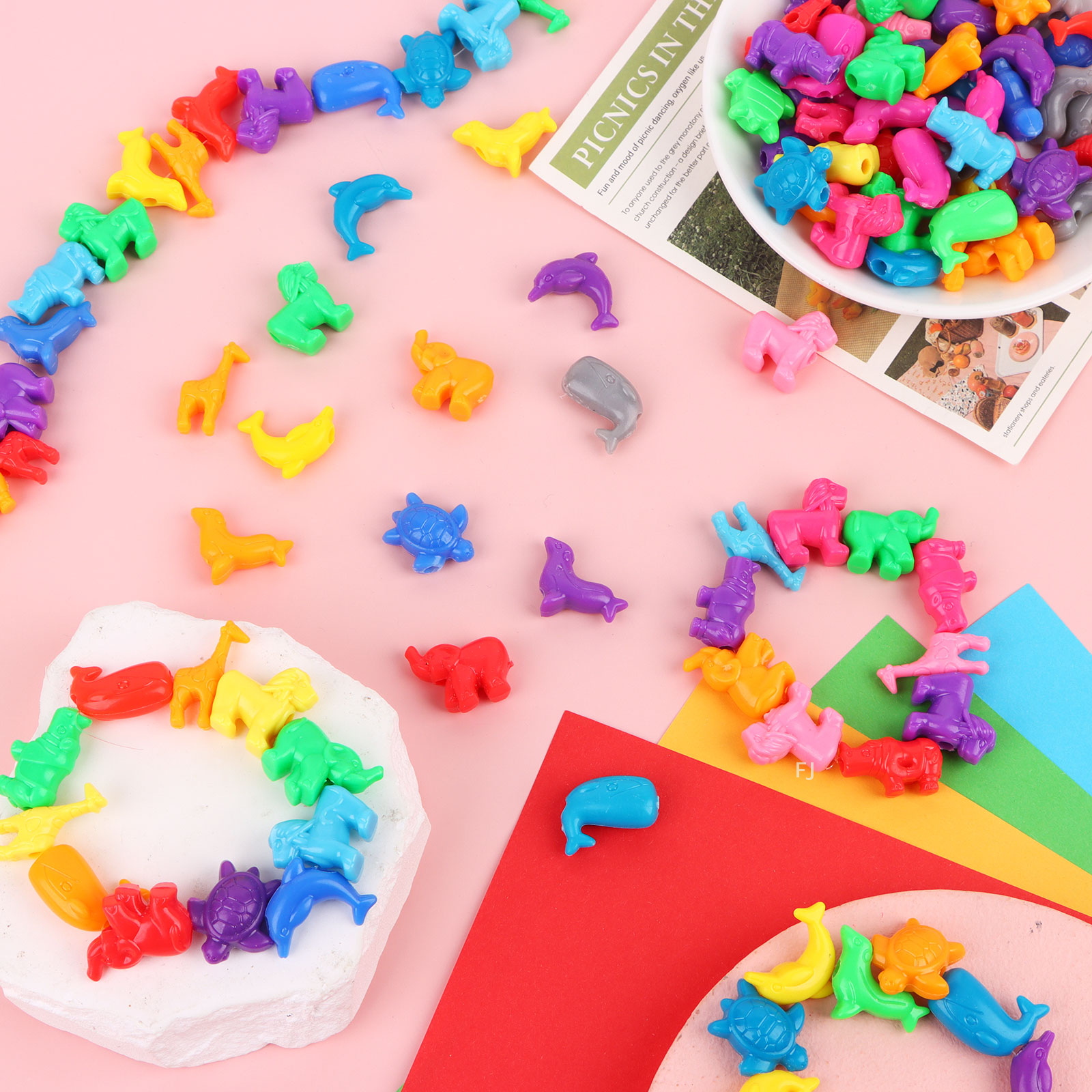 [YU]400 Pcs Mixed Animal Shape - Marine Zoo reseña y precio