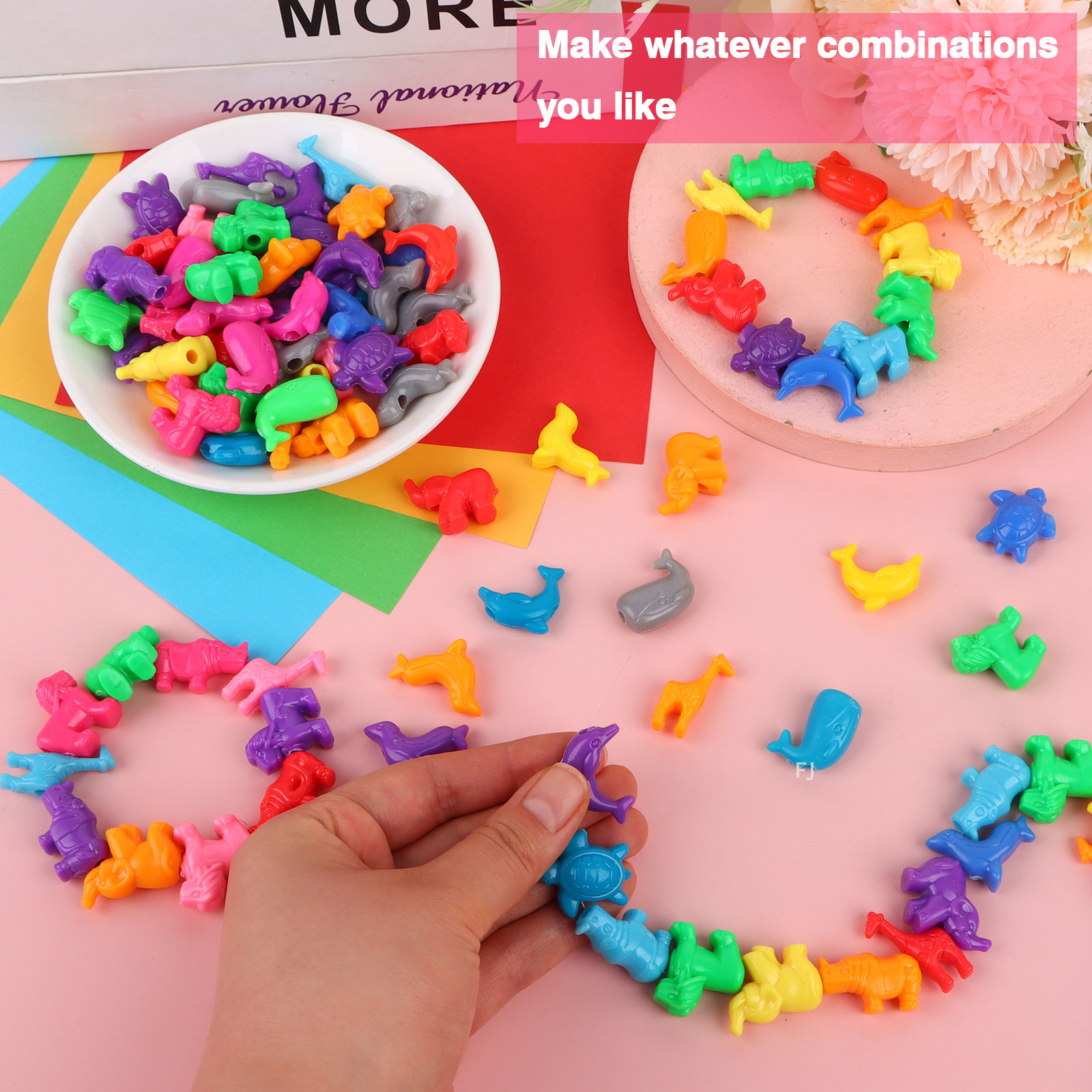 [YU]400 Pcs Mixed Animal Shape - Marine Zoo reseña y precio