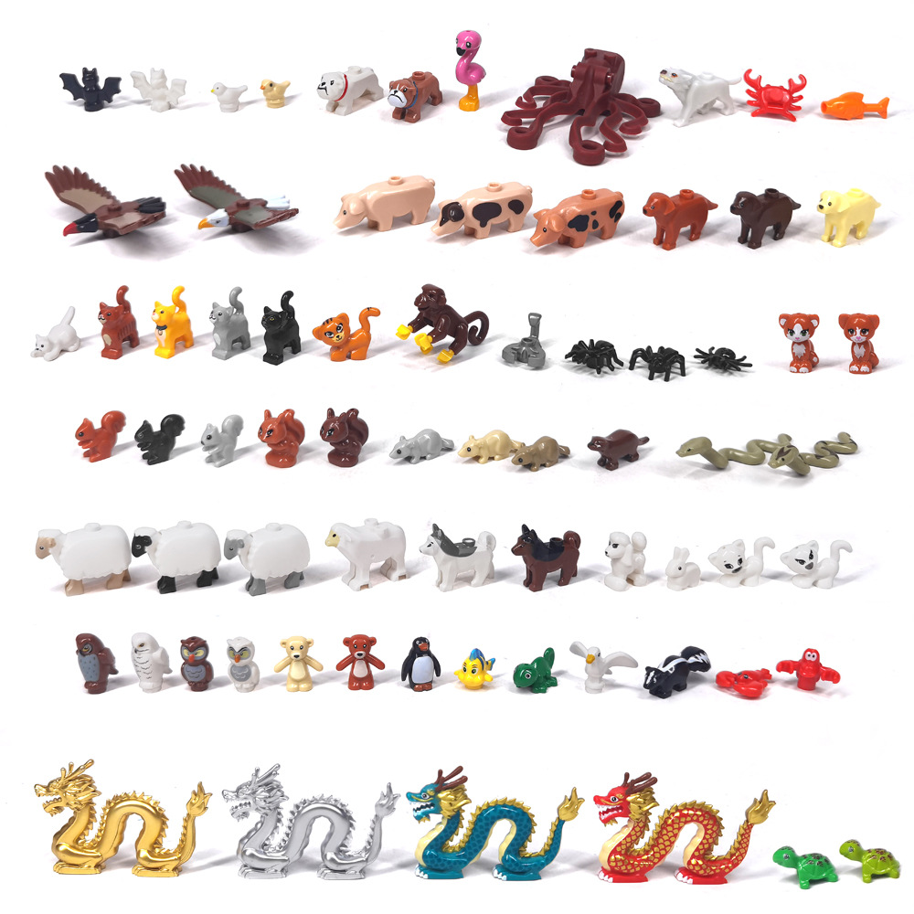 MOC 1PCS Printed Zoo Animals C - Marine Zoo reseña y precio