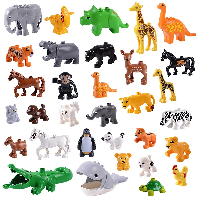 Large  Building Blocks Zoo Ani - Marine Zoo reseña y precio